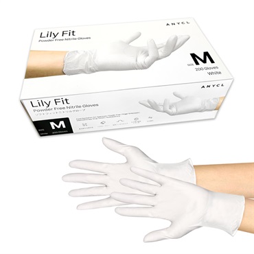 ソフトフィットニトリルグローブ　白　バラ