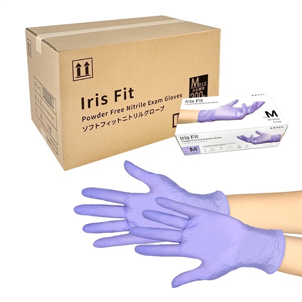 ソフトフィットニトリルグローブ　紫　1ケース