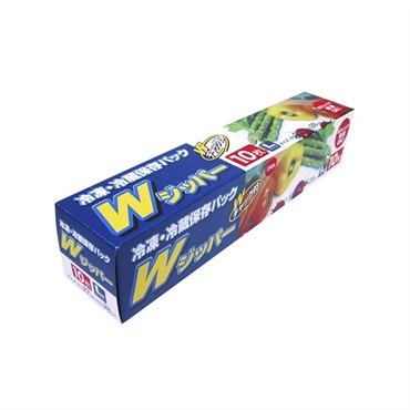 AW-11 Wジッパー冷凍冷蔵保存パックL10枚 100個入