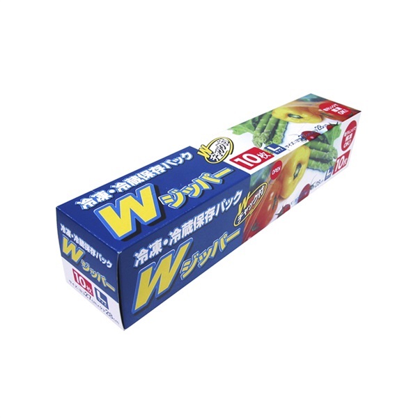 AW-11 Wジッパー冷凍冷蔵保存パックL10枚 100個入