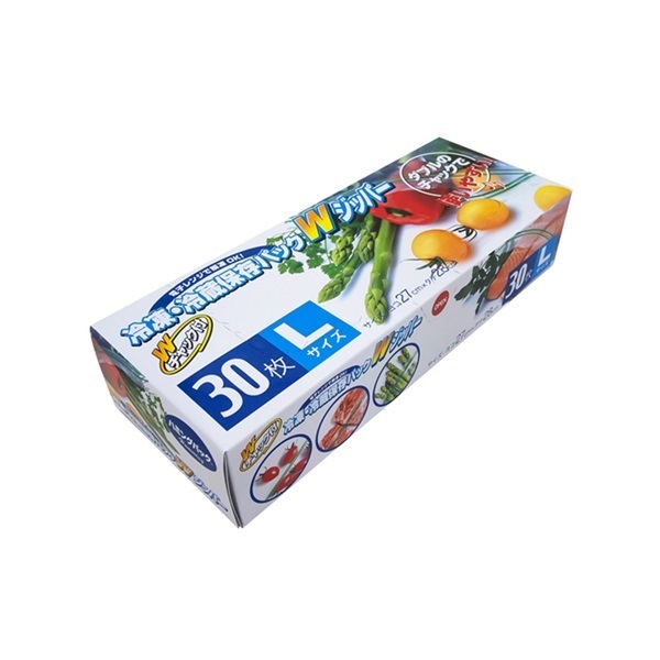 AW-31 Wジッパー冷凍冷蔵保存パックL30枚 24個入