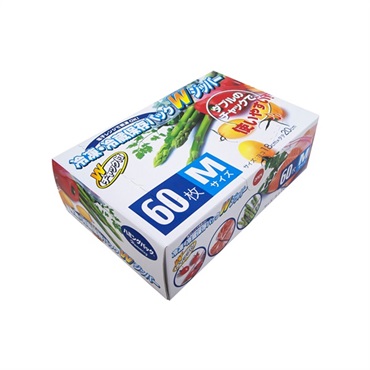 AW-61 Wジッパー冷凍冷蔵保存パックM60枚 30個入