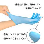 5.6円 / 1枚 SS/S/M/L ニトリル手袋 青 食品衛生法適合 1ケース 30箱